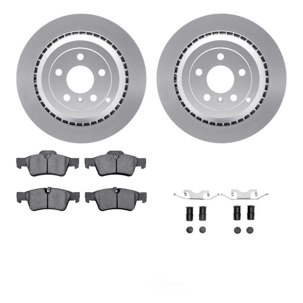 Dynamic Friction Company 4512-63222 DFC GEOSPEC Coated Rotors with 5000 Brake Pads - Ceramic and