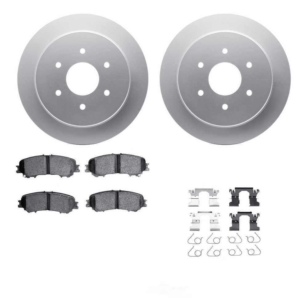 Dynamic Friction Company 4512-67159 DFC GEOSPEC Coated Rotors with 5000 Brake Pads - Ceramic and