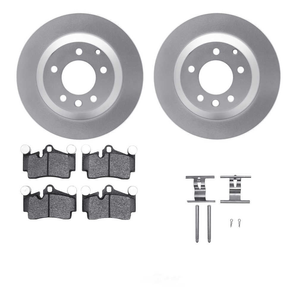 Dynamic Friction Company 4512-74142 DFC GEOSPEC Coated Rotors with 5000 Brake Pads - Ceramic and