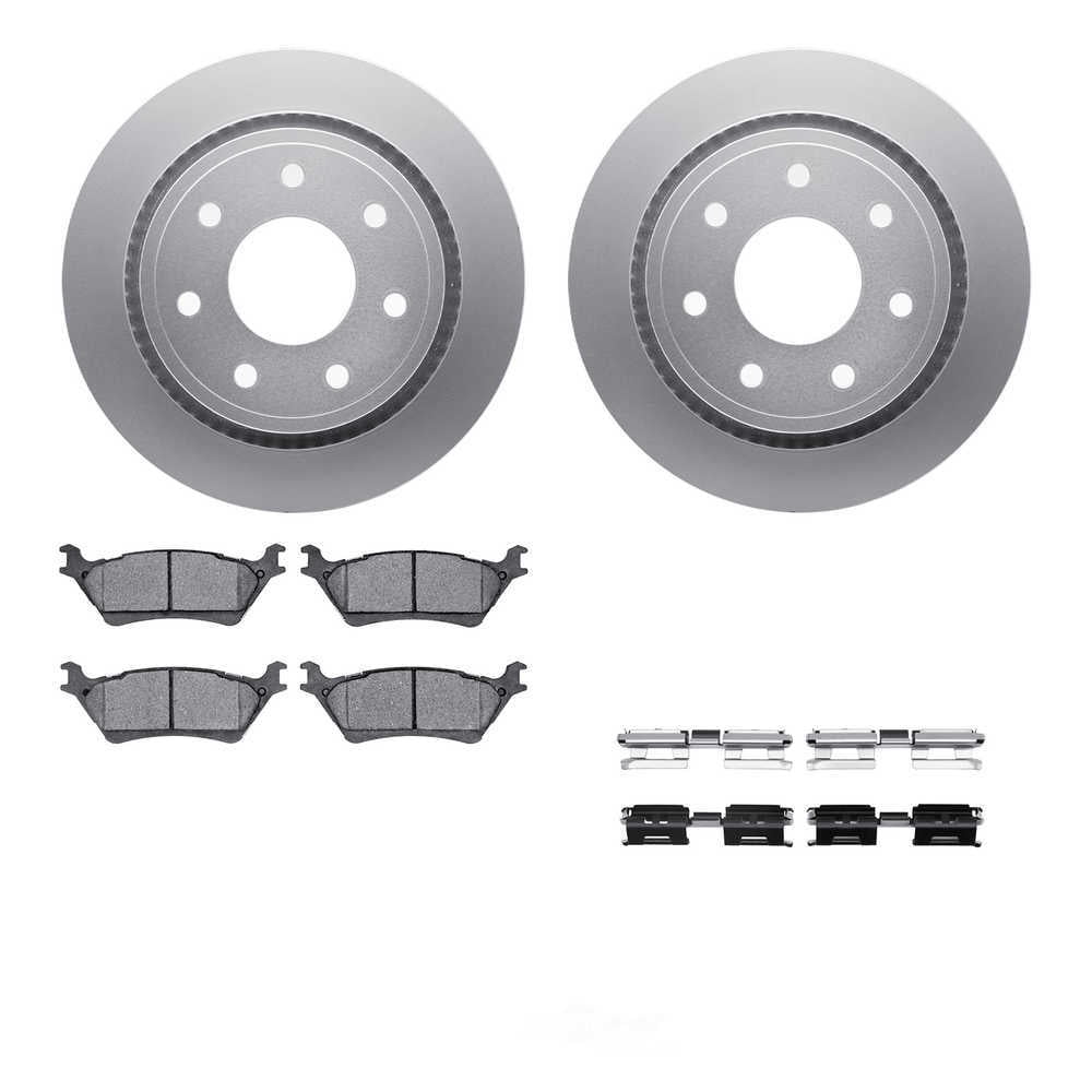 Dynamic Friction Company 4512-99210 DFC GEOSPEC Coated Rotors with 5000 Brake Pads - Ceramic and