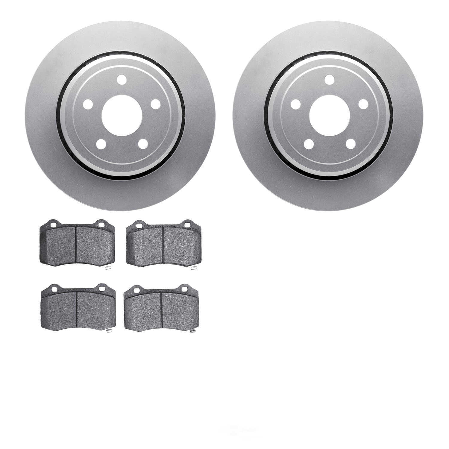 Dynamic Friction Company 4602-42003 DFC Geospec Rotors with EURO 5000 Ceramic Brake Pads