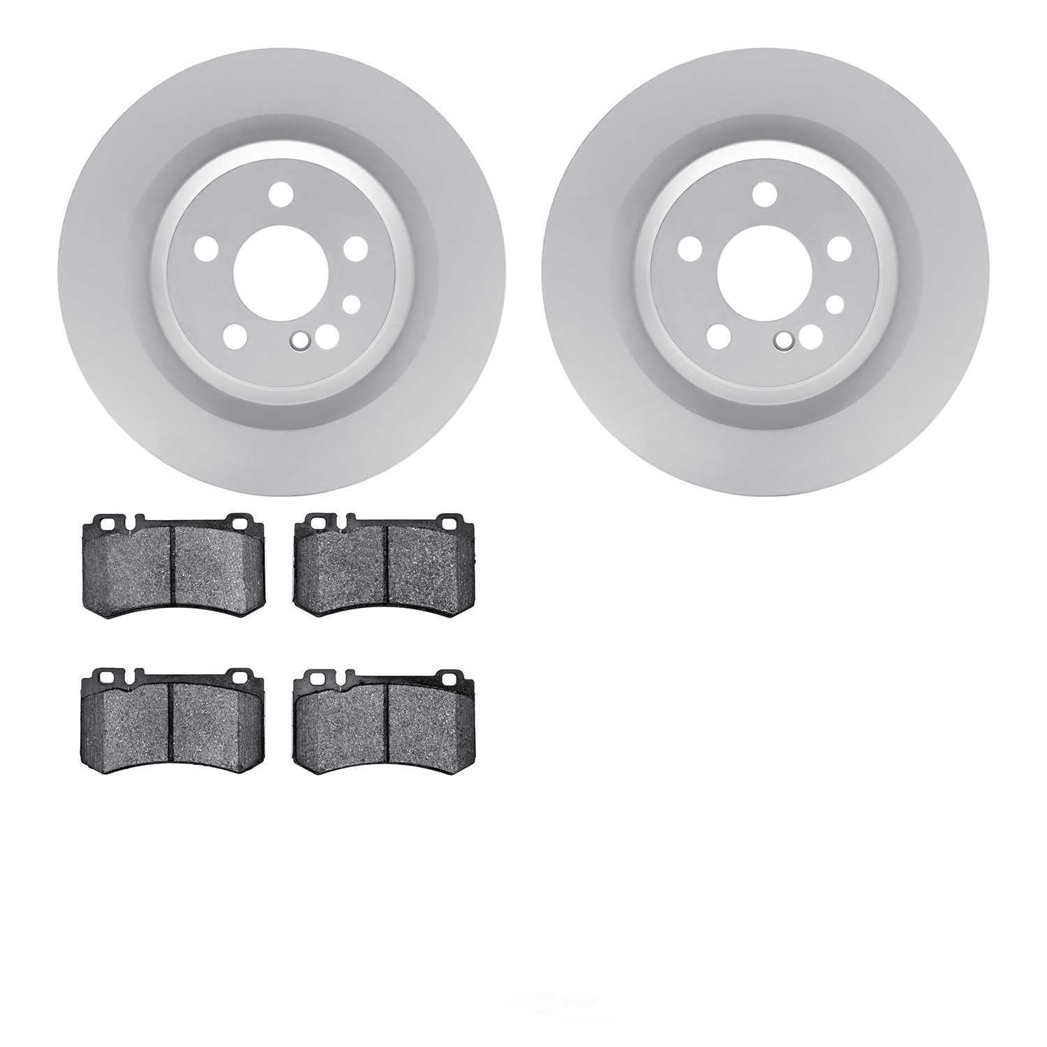 Dynamic Friction Company 4602-63033 DFC Geospec Rotors with 5000 Euro Ceramic Brake Pads