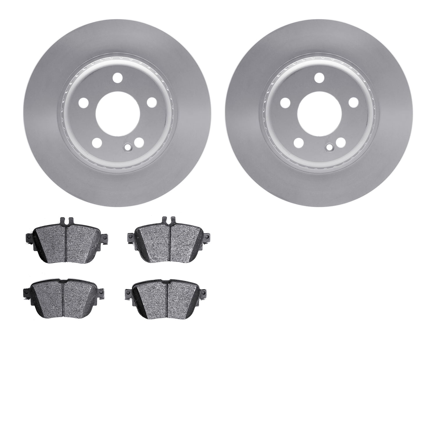 Dynamic Friction Company Rear Geospec Brake Rotors with 5000 Euro Ceramic Brake Pads 4602-63058