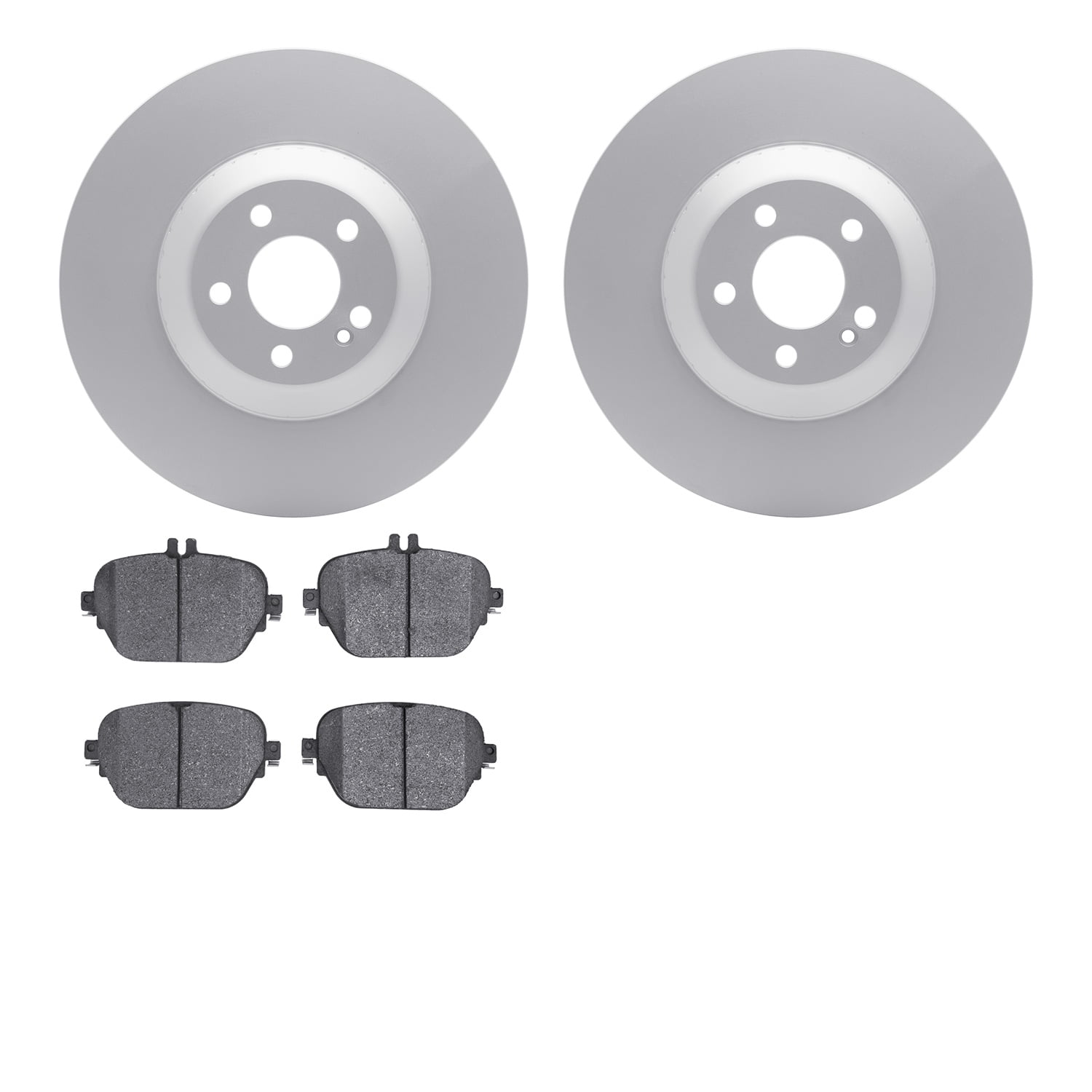 Dynamic Friction Company Rear Geospec Brake Rotors with 5000 Euro Ceramic Brake Pads 4602-63083
