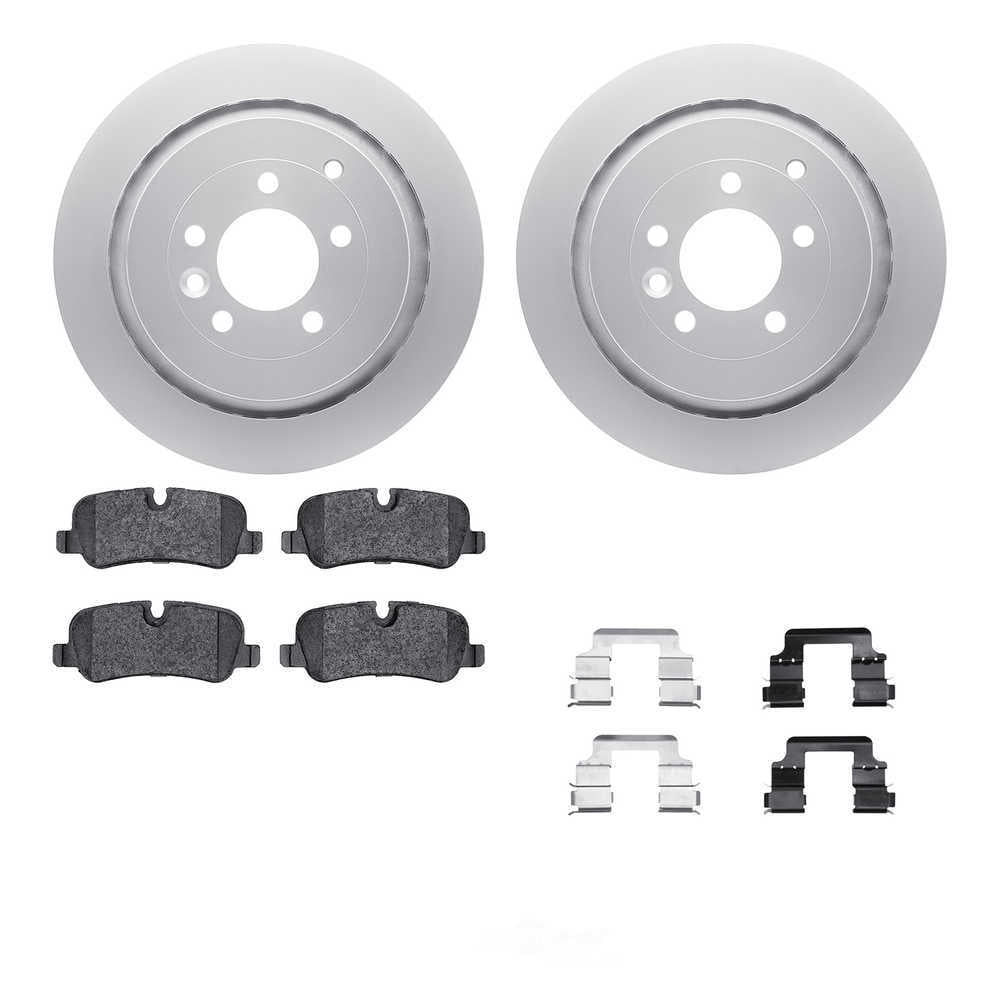 Dynamic Friction Company 4612-11006 DFC Geospec Rotors with EURO 5000 Ceramic Brake Pads includes