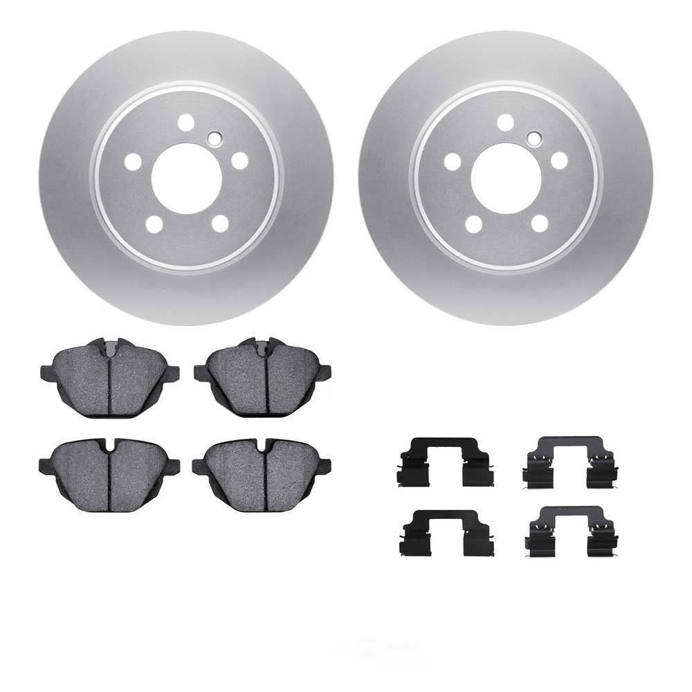 Dynamic Friction Company 4612-31061 DFC Geospec Rotors with EURO 5000 Ceramic Brake Pads includes