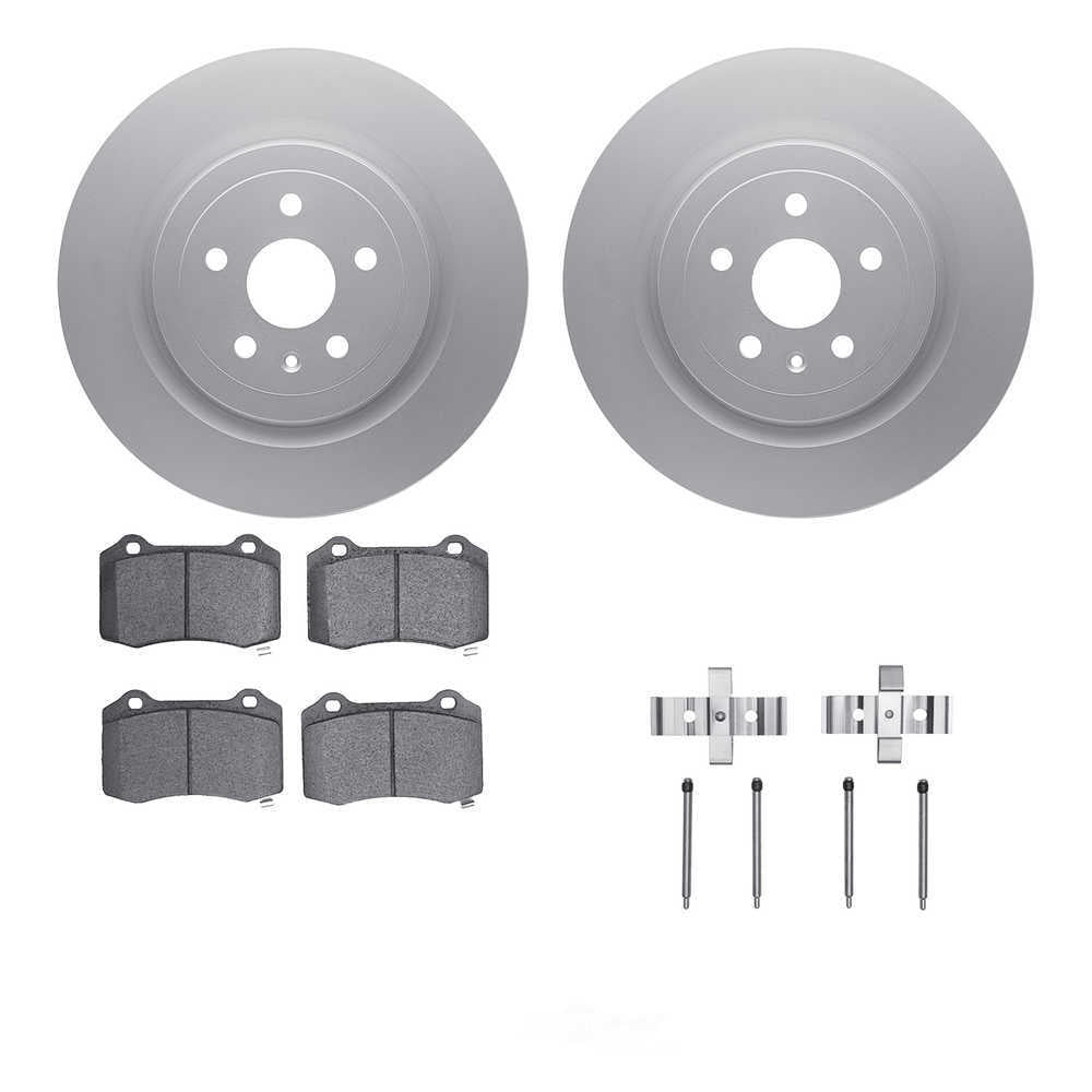 Dynamic Friction Company 4612-47007 DFC Geospec Rotors with EURO 5000 Ceramic Brake Pads includes