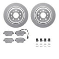thumbnail image 1 of Dynamic Friction Company Rear Geospec Brake Rotors with 5000 Euro Ceramic Brake Pads includes Hardware 4612-79000, 1 of 3