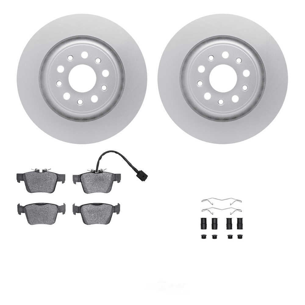Dynamic Friction Company 4612-79001 DFC Geospec Rotors with EURO 5000 Ceramic Brake Pads includes