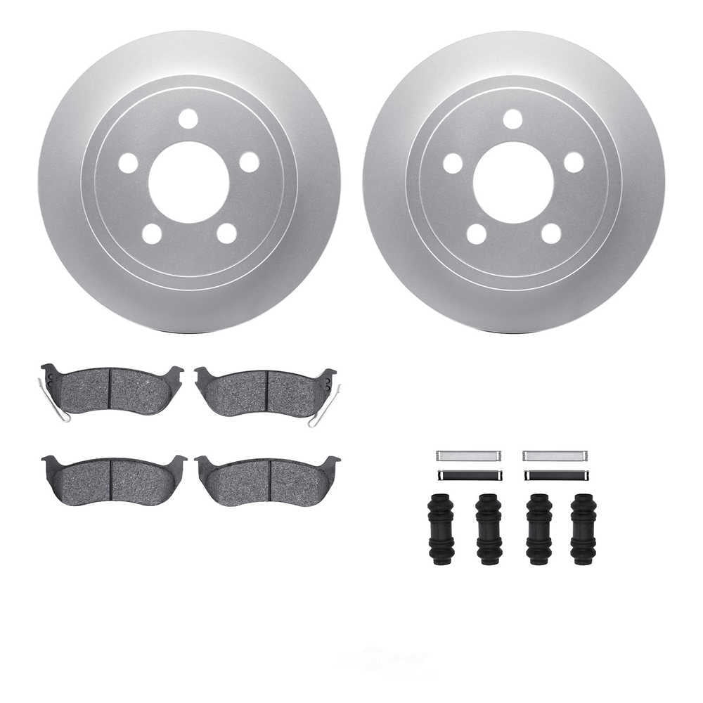 Dynamic Friction Company 4212-42005 DFC Geospec Rotors with Heavy Duty Brake Pads includes Hardware