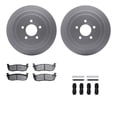 thumbnail image 1 of Dynamic Friction Company Rear Geospec Brake Rotors with Heavy Duty Brake Pads includes Hardware 4212-55010, 1 of 3