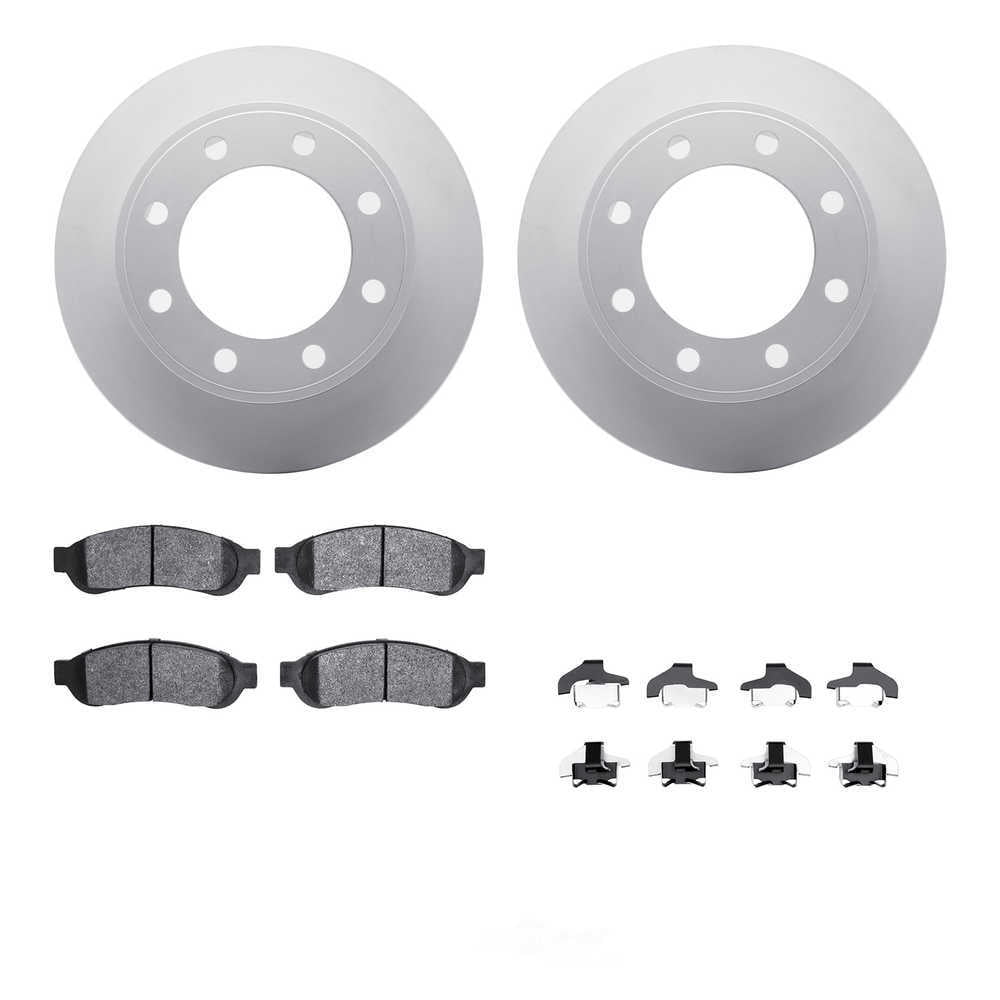 Dynamic Friction Company 4212-99185 DFC Geospec Rotors with Heavy Duty Brake Pads includes Hardware