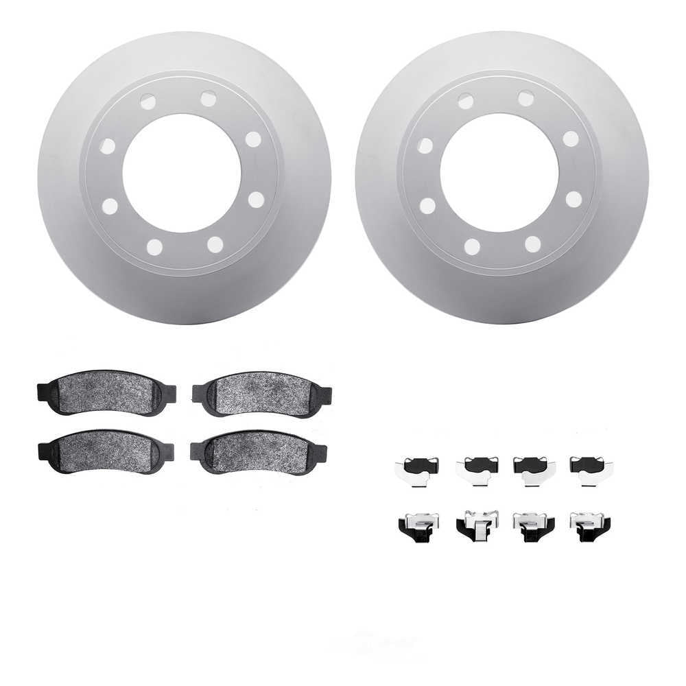 Dynamic Friction Company 4212-99187 DFC Geospec Rotors with Heavy Duty Brake Pads includes Hardware