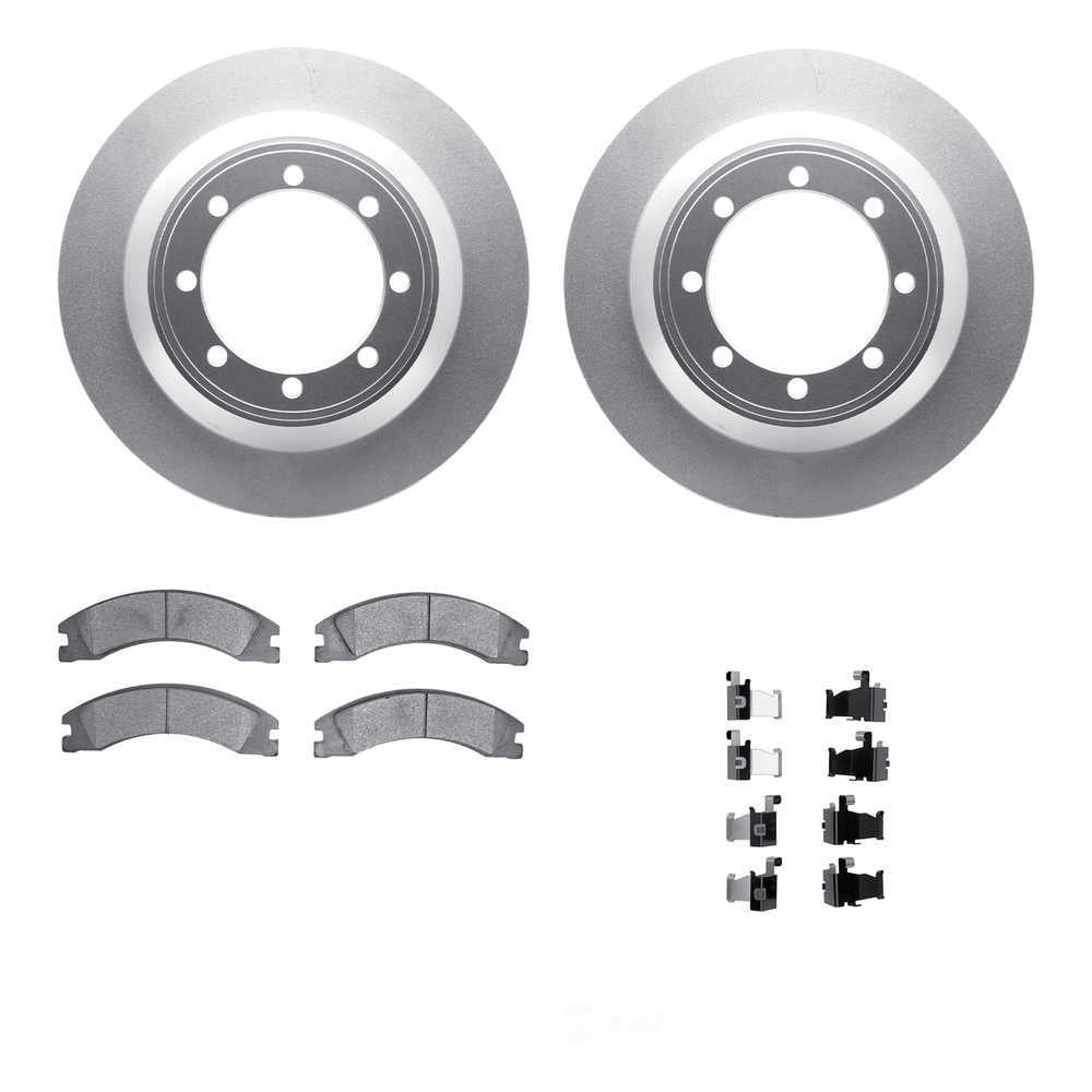 Dynamic Friction Company 4212-99206 DFC Geospec Rotors with Heavy Duty Brake Pads includes Hardware