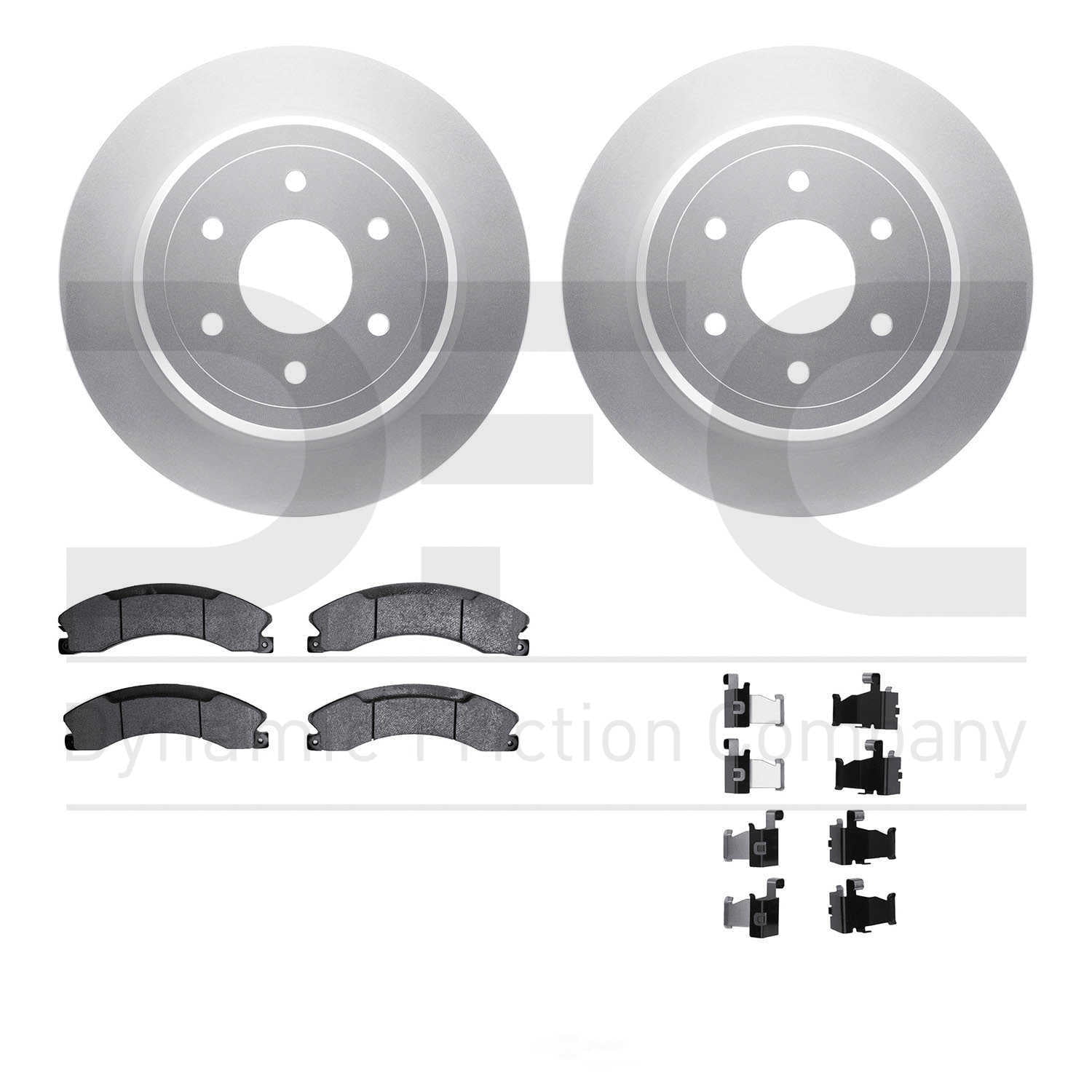 Dynamic Friction Company 4412-67009 DFC Geospec Rotors with Ultimate Duty Performance Brake Pads