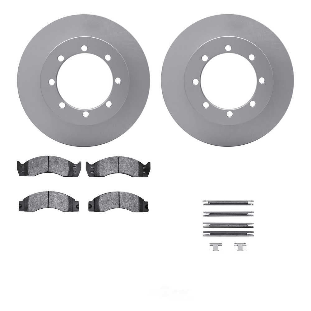 Dynamic Friction Company 4512-99129 DFC Geospec Rotors with 5000 Advanced Brake Pads includes