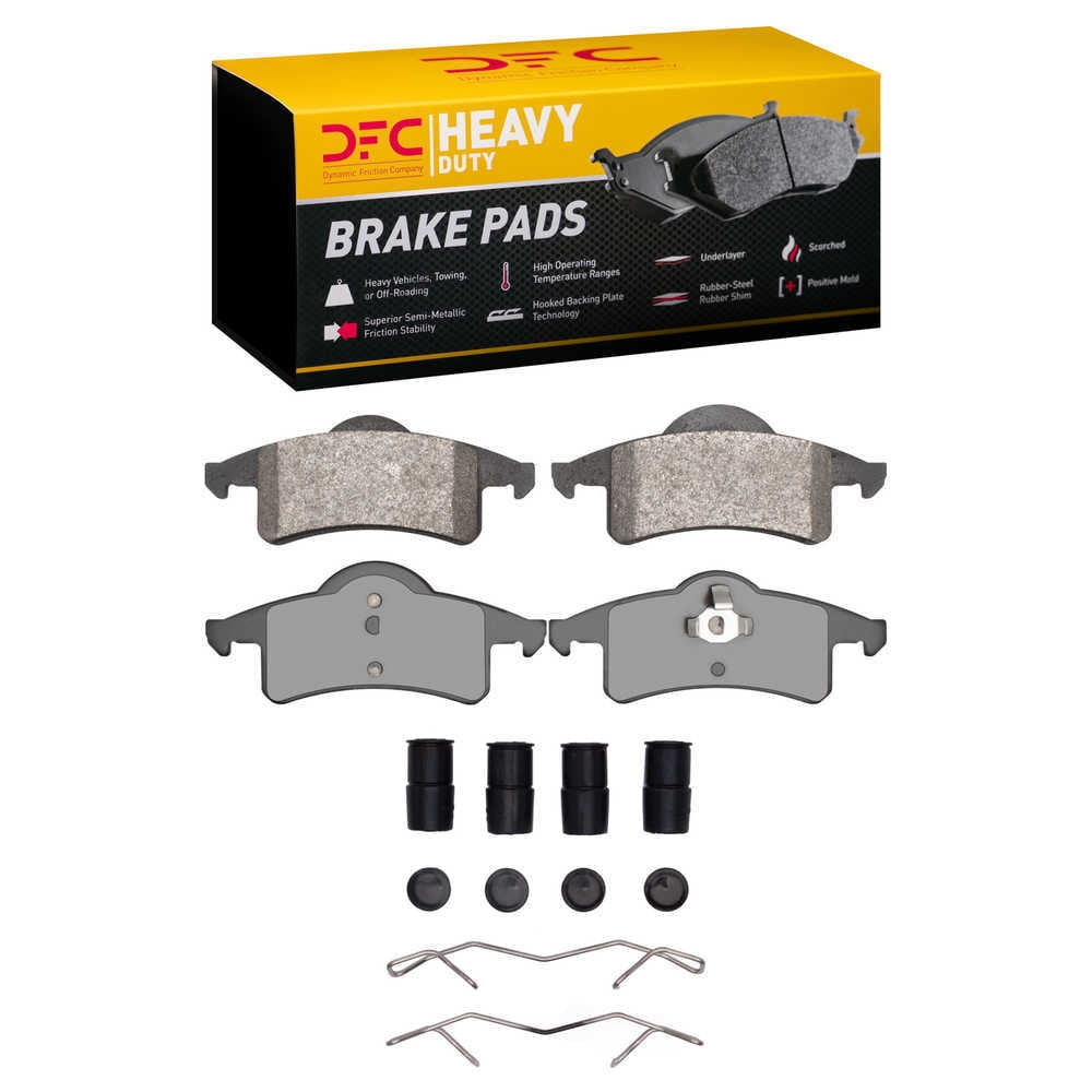 Dynamic Friction Company 1214-0791-01 DFC Heavy Duty Pads and Hardware Kit