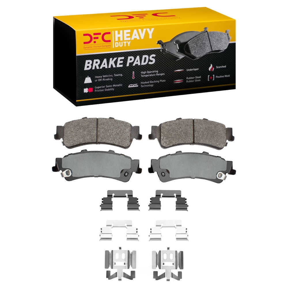 Dynamic Friction Company 1214-0792-01 DFC Heavy Duty Pads and Hardware Kit