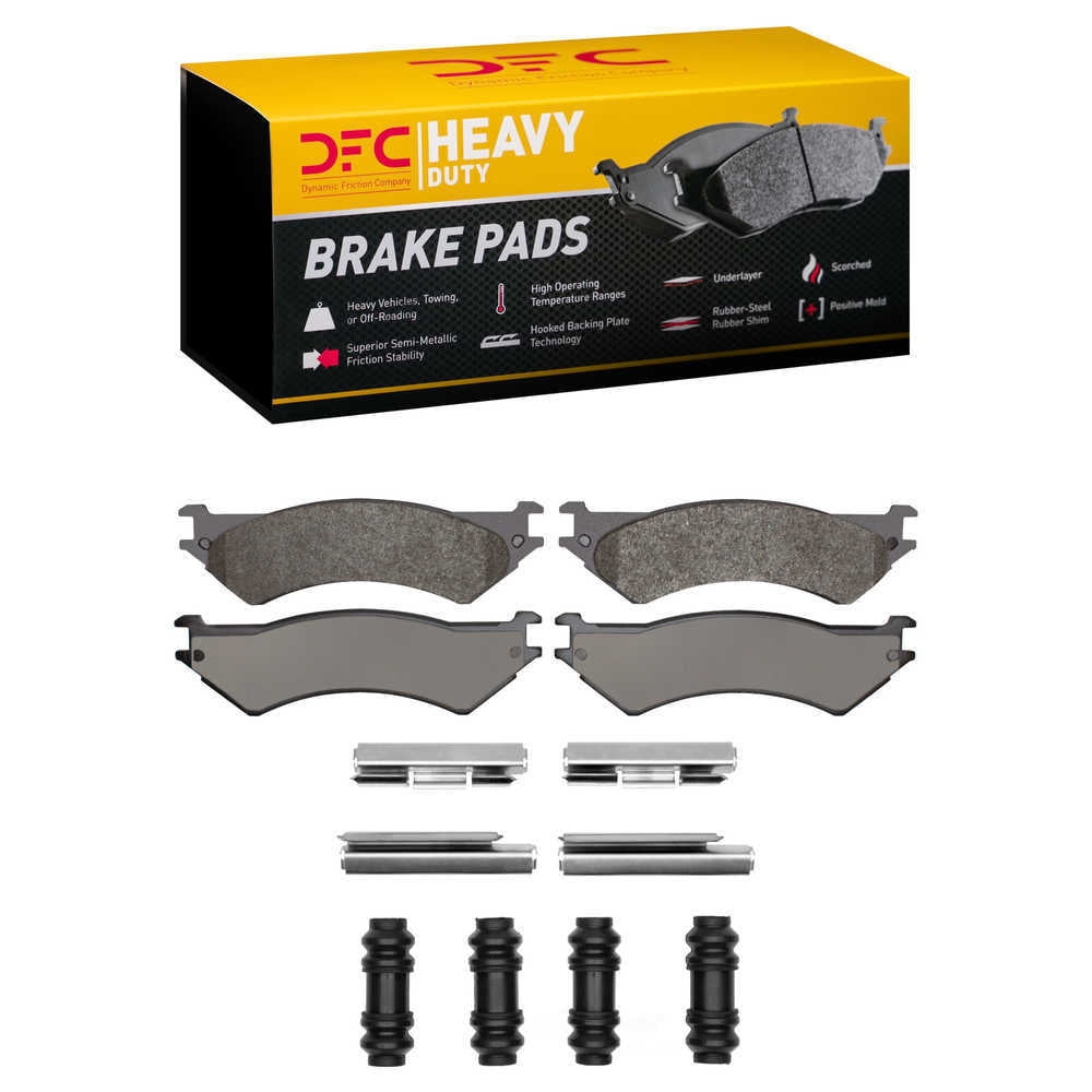 Dynamic Friction Company 1214-0802-01 DFC Heavy Duty Pads and Hardware Kit