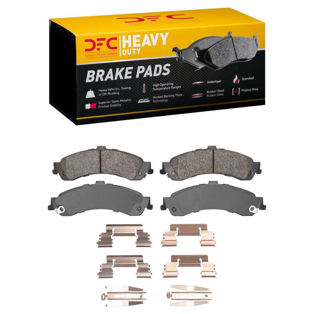 Dynamic Friction Company 1214-0834-01 DFC Heavy Duty Pads and Hardware Kit