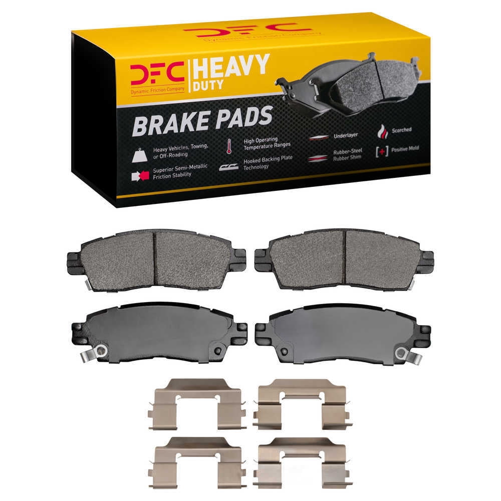 Dynamic Friction Company 1214-0883-01 DFC Heavy Duty Pads and Hardware Kit