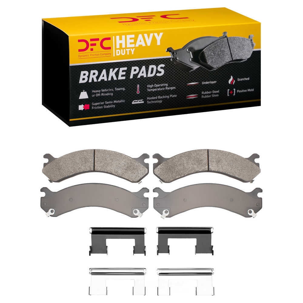Dynamic Friction Company 1214-0909-01 DFC Heavy Duty Pads and Hardware Kit
