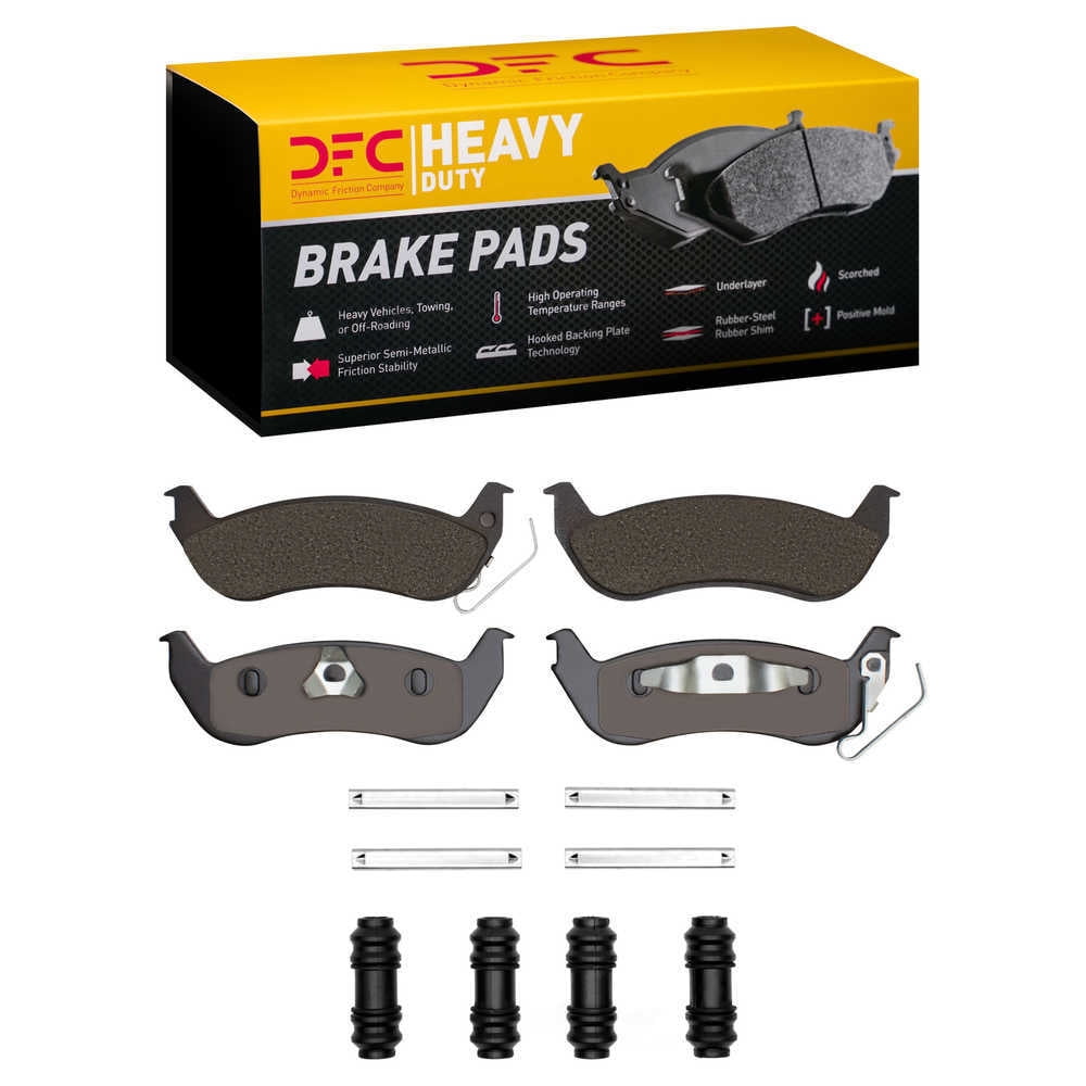Dynamic Friction Company 1214-0932-01 DFC Heavy Duty Pads and Hardware Kit