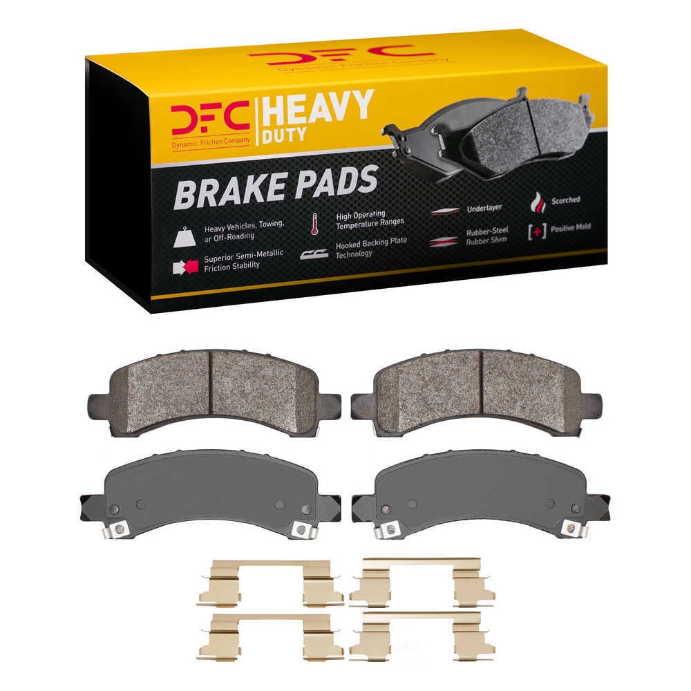 Dynamic Friction Company 1214-0974-11 DFC Heavy Duty Pads and Hardware Kit