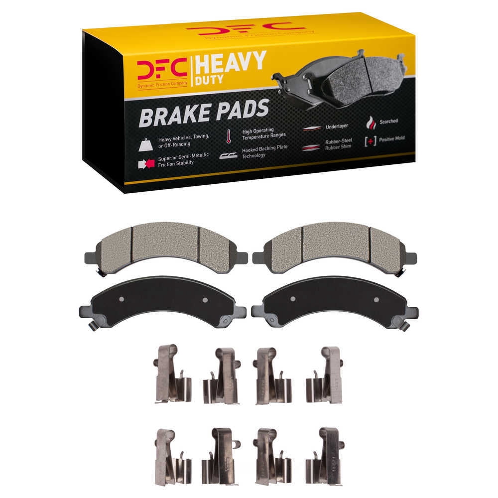Dynamic Friction Company 1214-0989-01 DFC Heavy Duty Pads and Hardware Kit