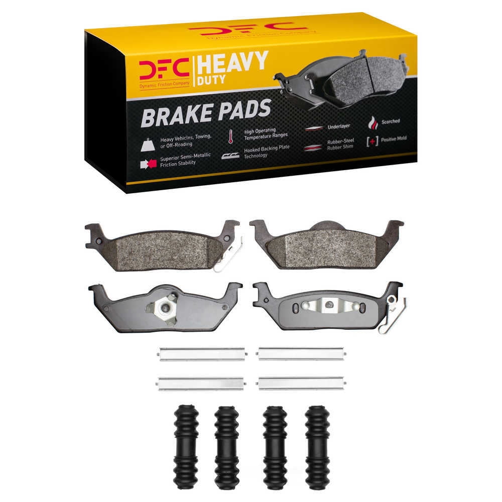 Dynamic Friction Company 1214-1012-01 DFC Heavy Duty Pads and Hardware Kit