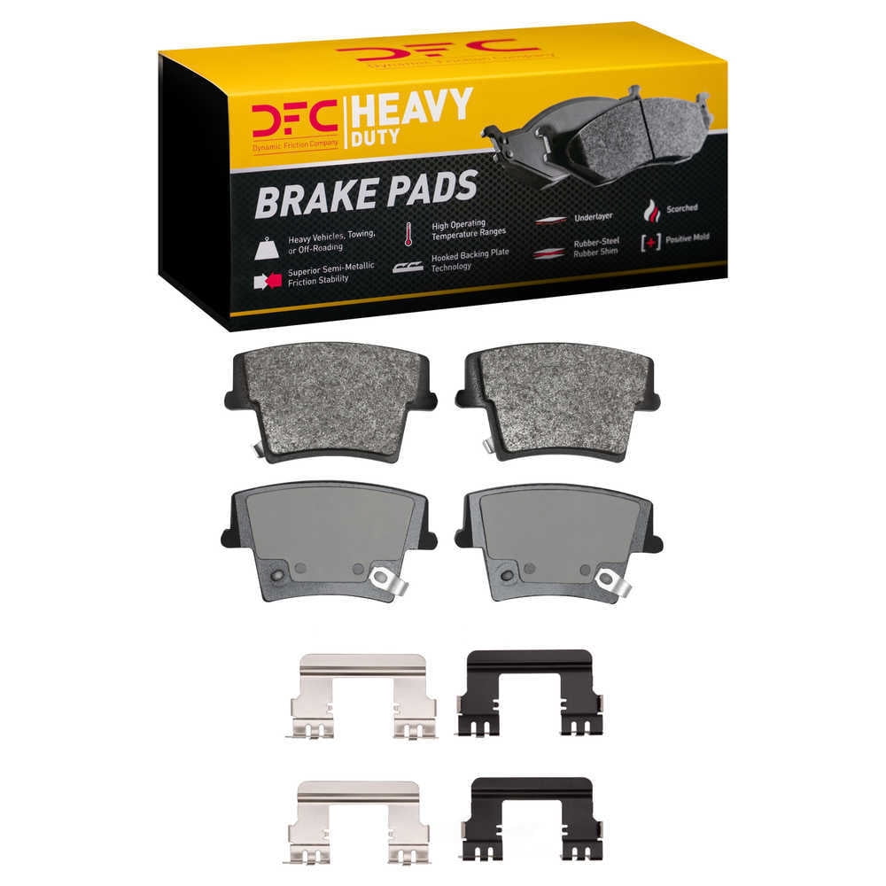Dynamic Friction Company 1214-1057-12 DFC Heavy Duty Pads and Hardware Kit