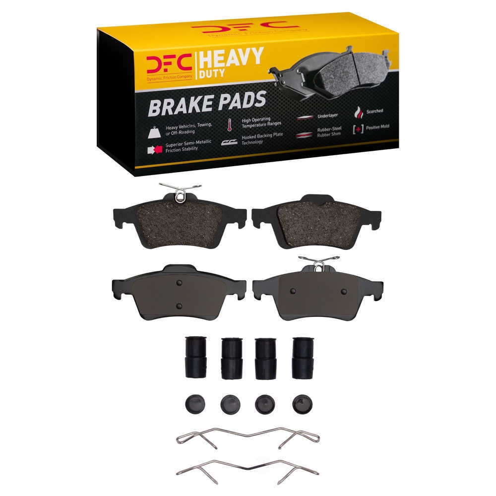 Dynamic Friction Company 1214-1095-01 DFC Heavy Duty Pads and Hardware Kit