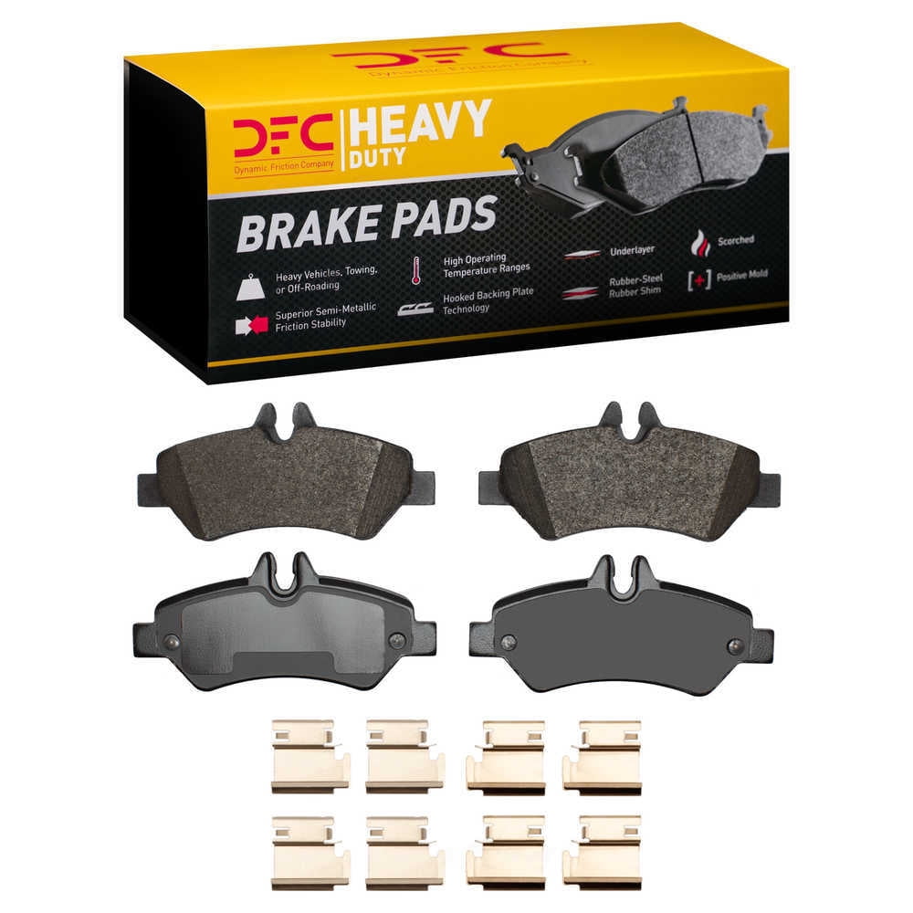 Dynamic Friction Company 1214-1317-01 DFC Heavy Duty Pads and Hardware Kit
