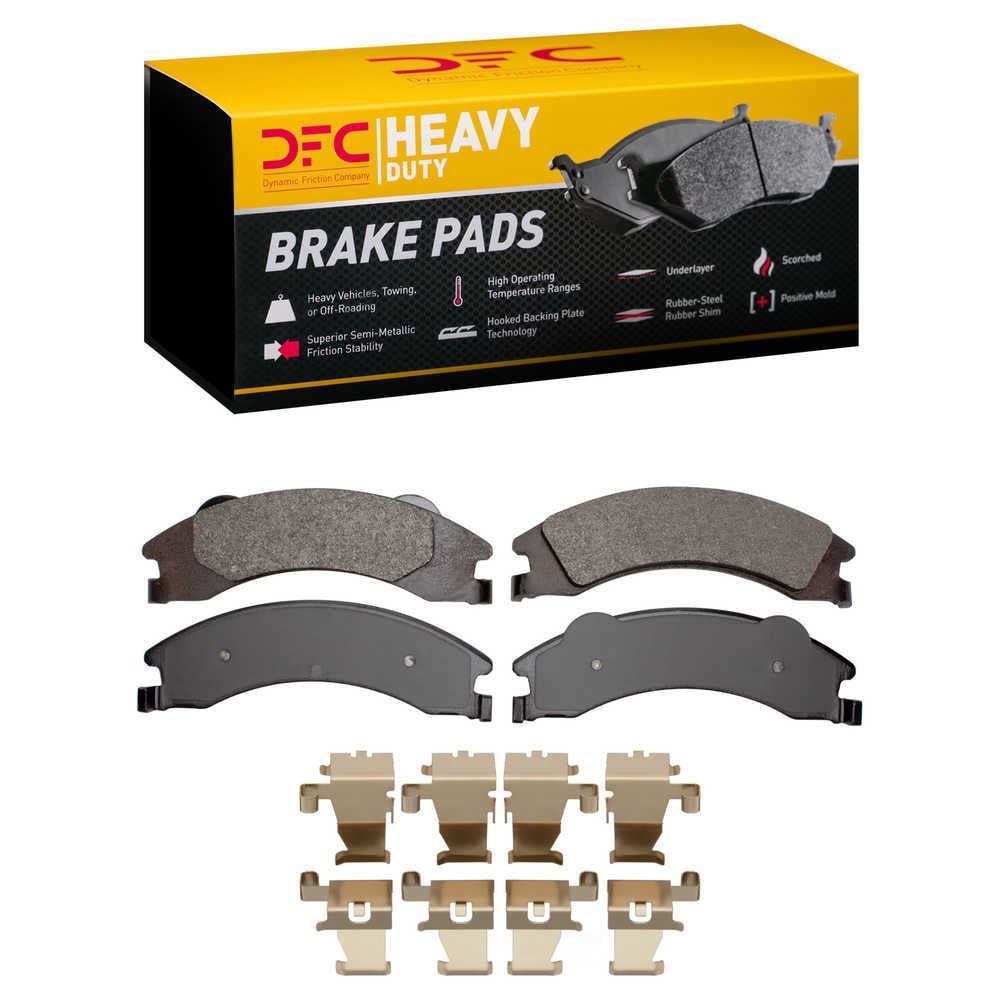 Dynamic Friction Company 1214-1329-01 DFC Heavy Duty Pads and Hardware Kit