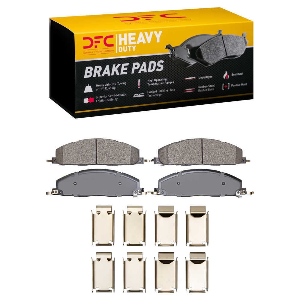 Dynamic Friction Company 1214-1400-01 DFC Heavy Duty Pads and Hardware Kit