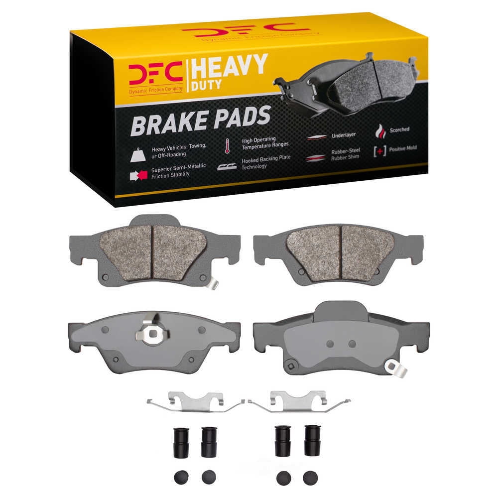 Dynamic Friction Company 1214-1498-01 DFC Heavy Duty Pads and Hardware Kit