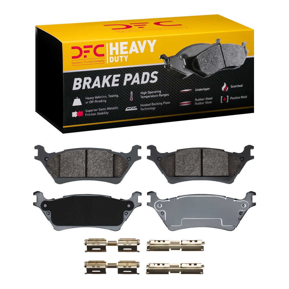Dynamic Friction Company 1214-1602-01 DFC Heavy Duty Pads and Hardware Kit