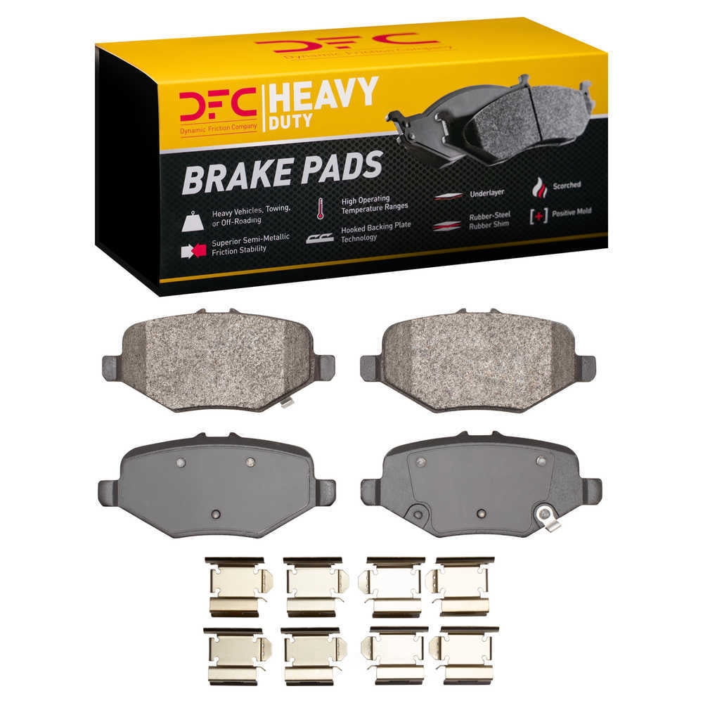Dynamic Friction Company 1214-1612-01 DFC Heavy Duty Pads and Hardware Kit