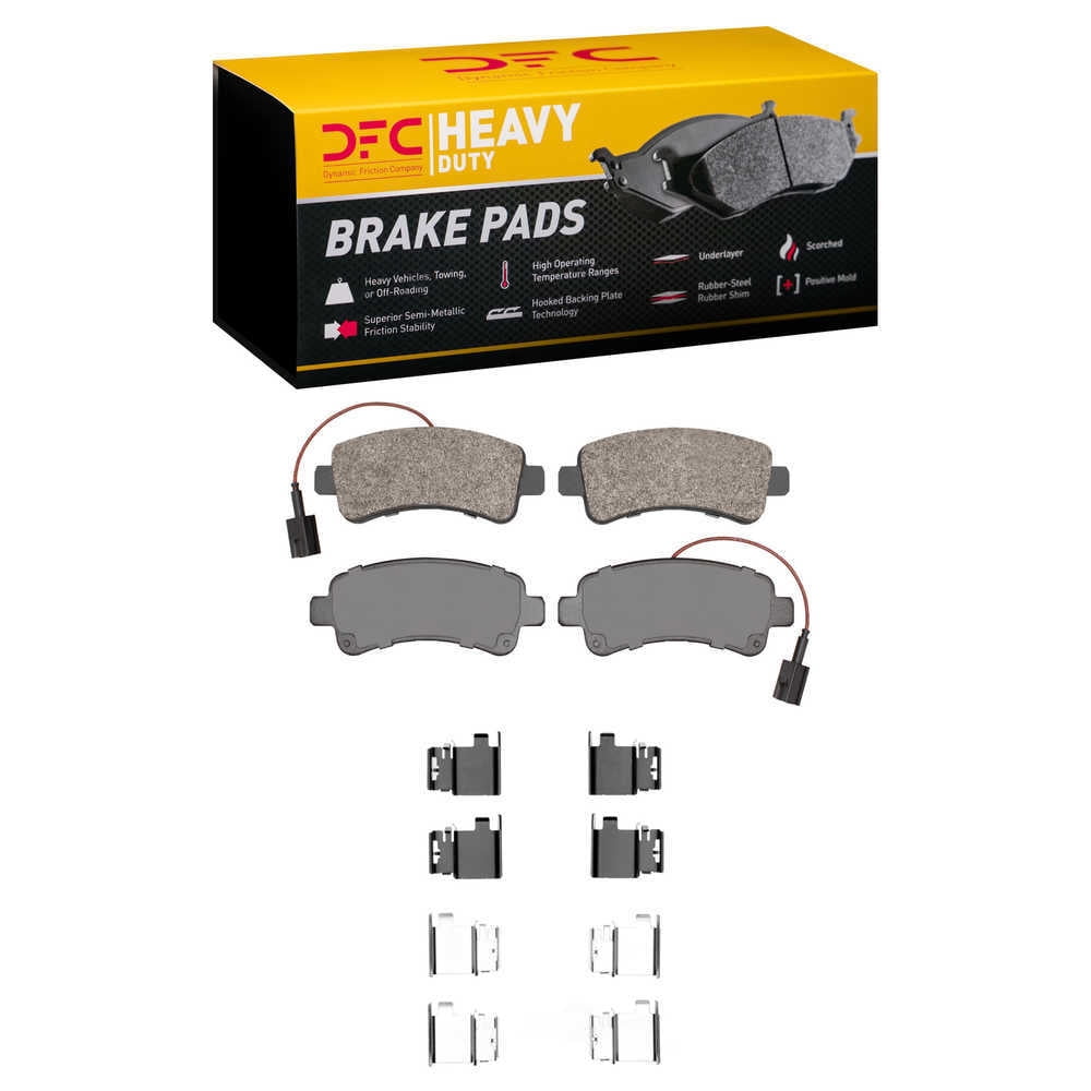 Dynamic Friction Company 1214-1746-01 DFC Heavy Duty Pads and Hardware Kit
