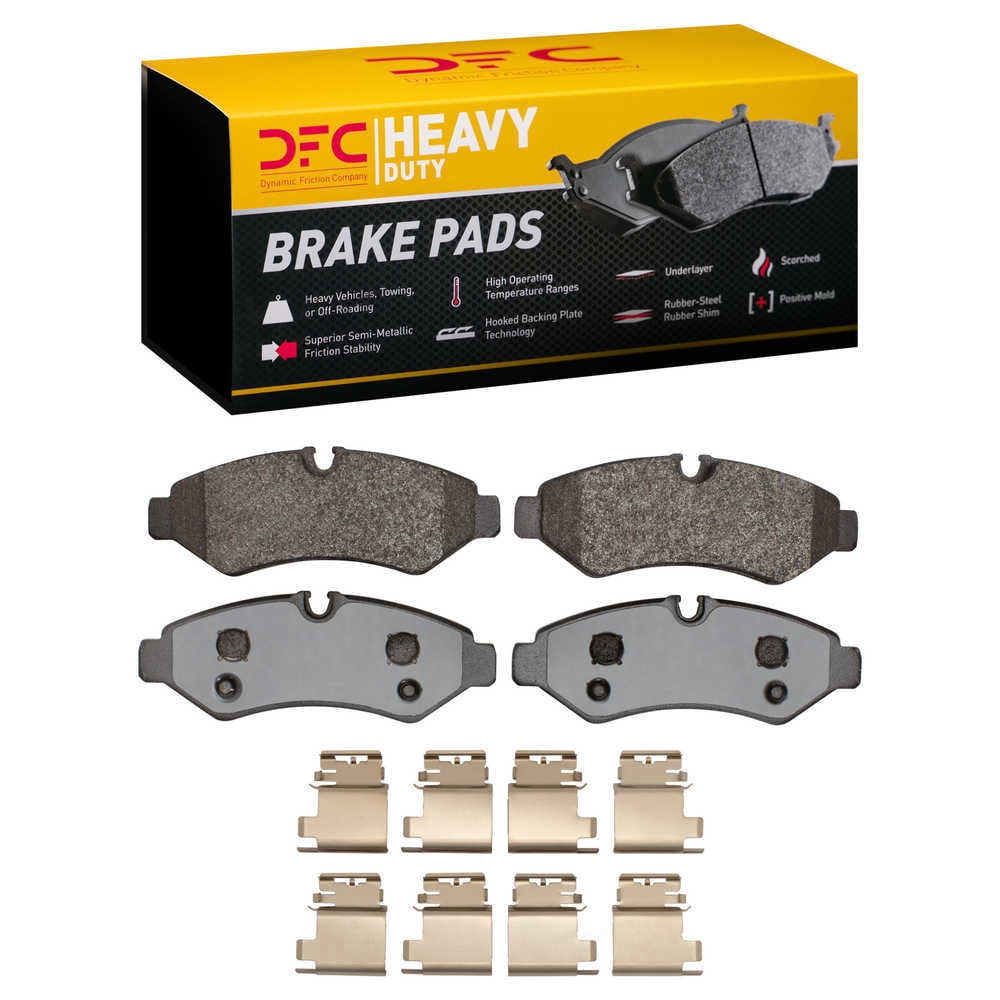Dynamic Friction Company 1214-2201-01 DFC Heavy Duty Pads and Hardware Kit
