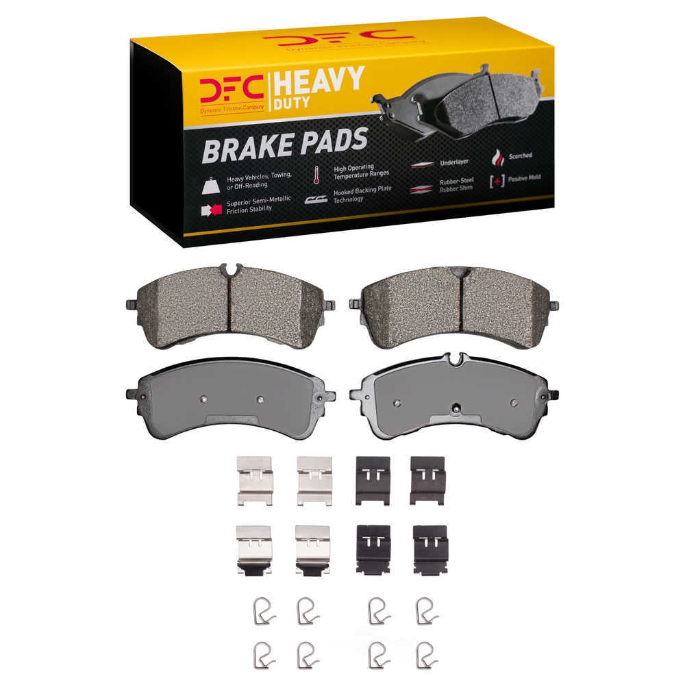 Dynamic Friction Company 1214-2388-01 DFC Heavy Duty Pads and Hardware Kit