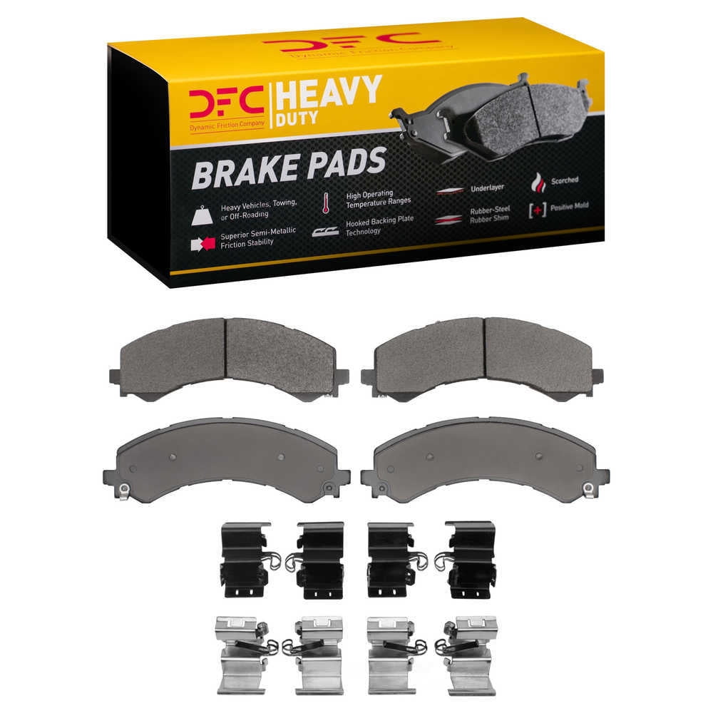 Dynamic Friction Company 1214-2405-01 DFC Heavy Duty Pads and Hardware Kit