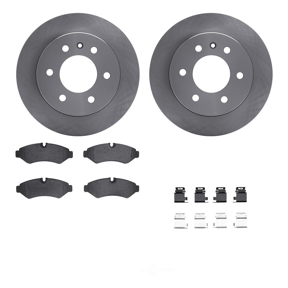 Dynamic Friction Company 6512-63602 DFC Rotors with 5000 Advanced Brake Pads includes Hardware