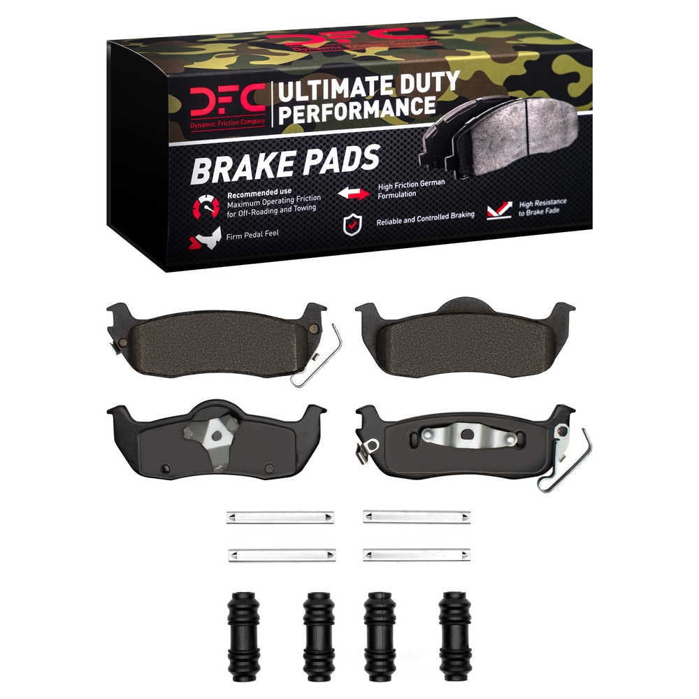 Dynamic Friction Company 1400-1041-01 DFC Ultimate Duty Performance Brake Pads and Hardware Kit