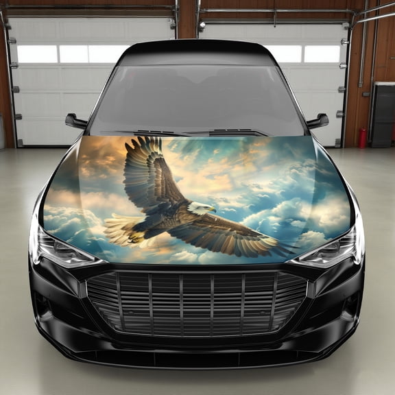 Dynamic Goshawk in The Air Sticker - Authentic Nature Artwork for Vehicles, Suvs, And Trucks, Made of PVC, Automotive Accessories, Outdoor Adventure Decoration, Nature-Inspired Decor | Lifelike Anima
