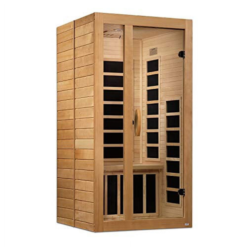 Dynamic Gracia 1-2-person Low EMF (Under 8MG) FAR Infrared Sauna (Canadian Hemlock)