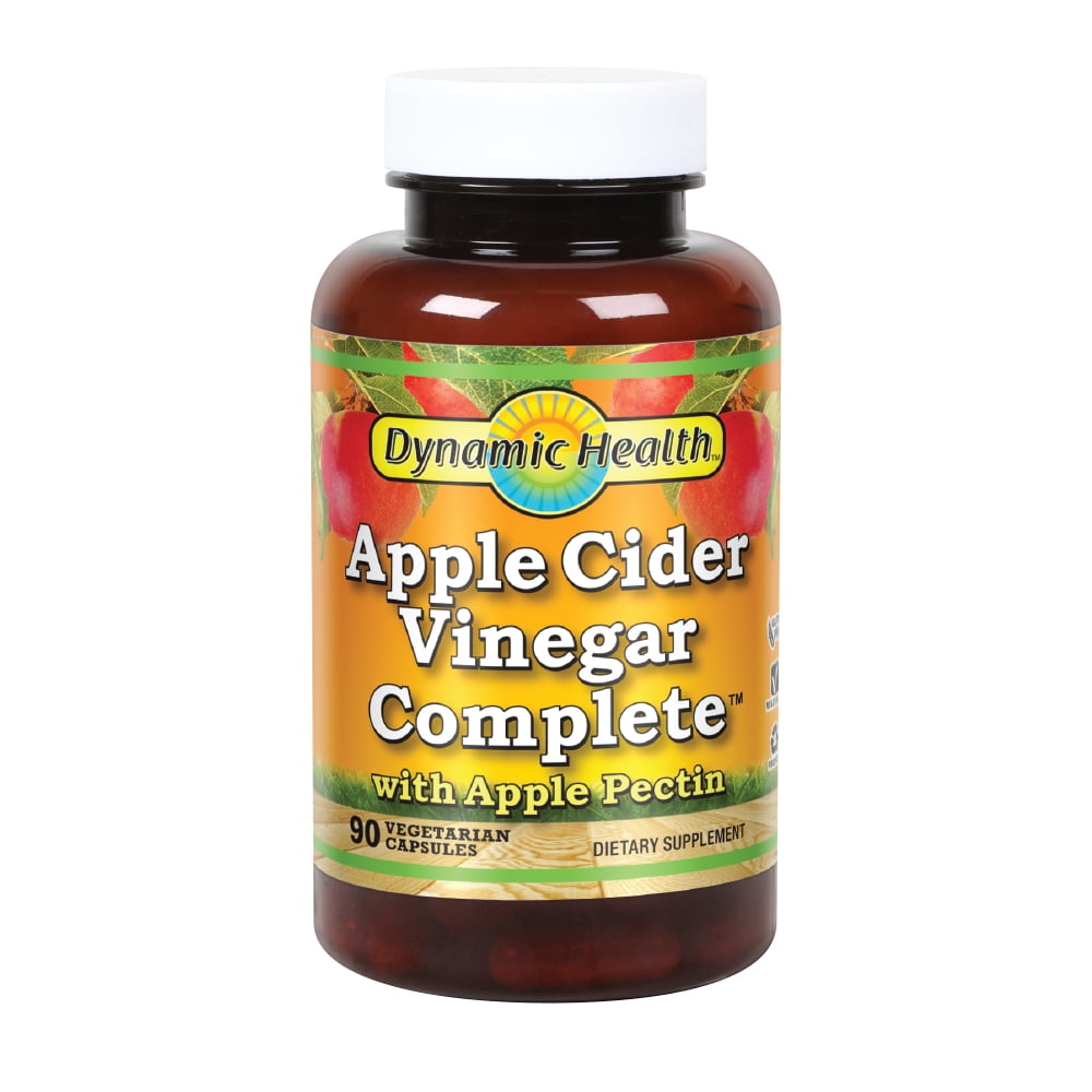 Dynamic Health Apple Cider Vinegar Complete with Apple Pectin Vegetarian, No Gluten or