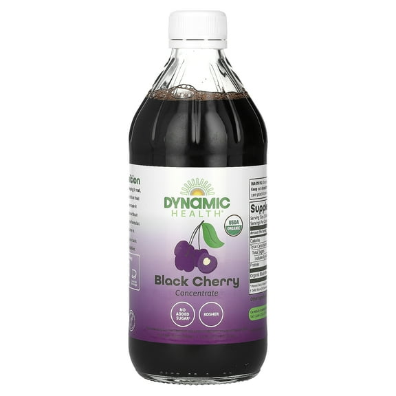 Dynamic Health Black Cherry Concentrate, Glass, 16 fl oz (473 ml)