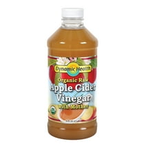 Dynamic Health Certified Organic Raw Apple Cider Vinegar with Mother | Unfiltered, Unpasteurized | 16 FL OZ