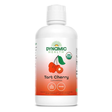 DYNAMIC HEALTH Organic 100% Tart Cherry Juice Concentrate (32oz)